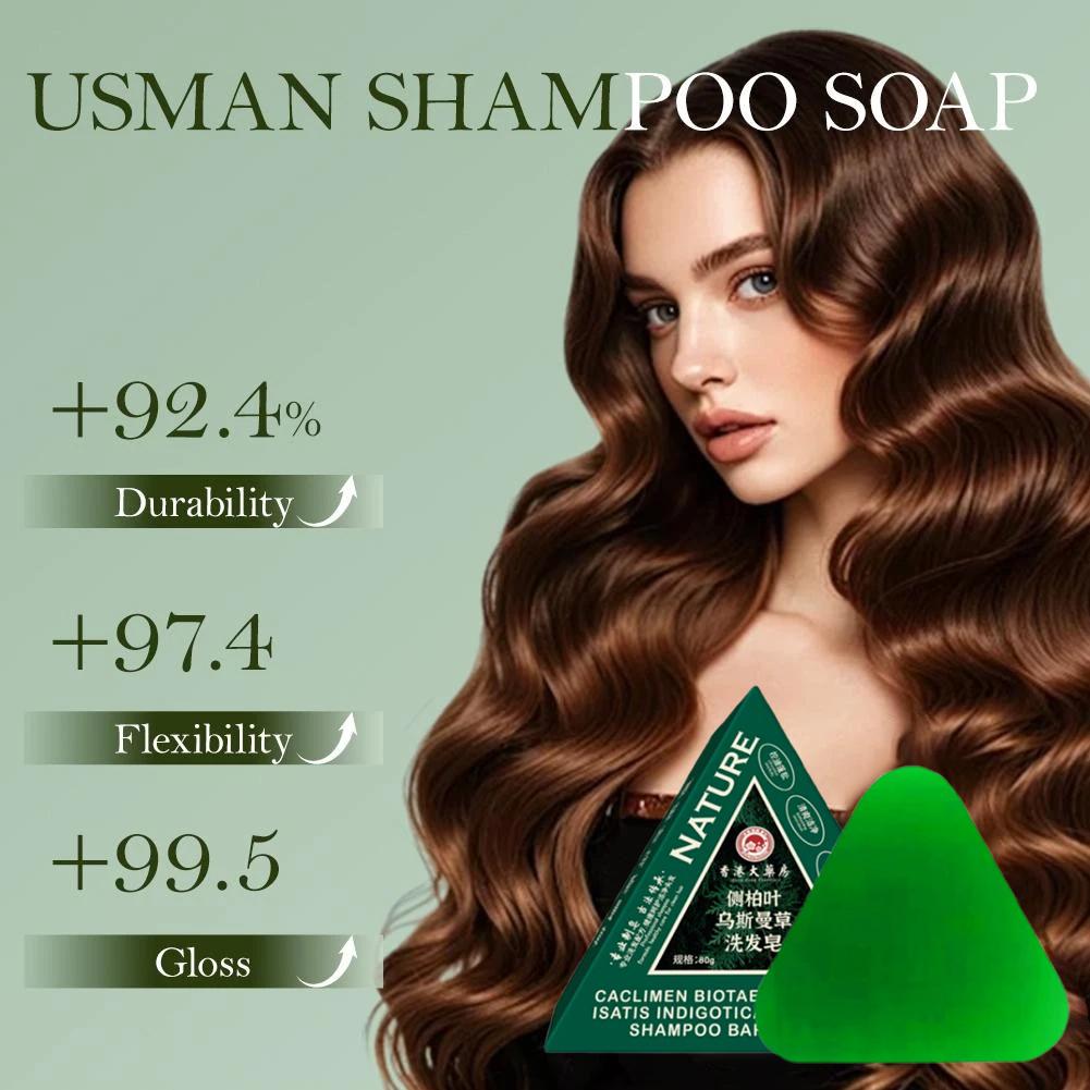 80g Usman Grass Solid Shampoo  – Castor Oil Soap recenzja i cena